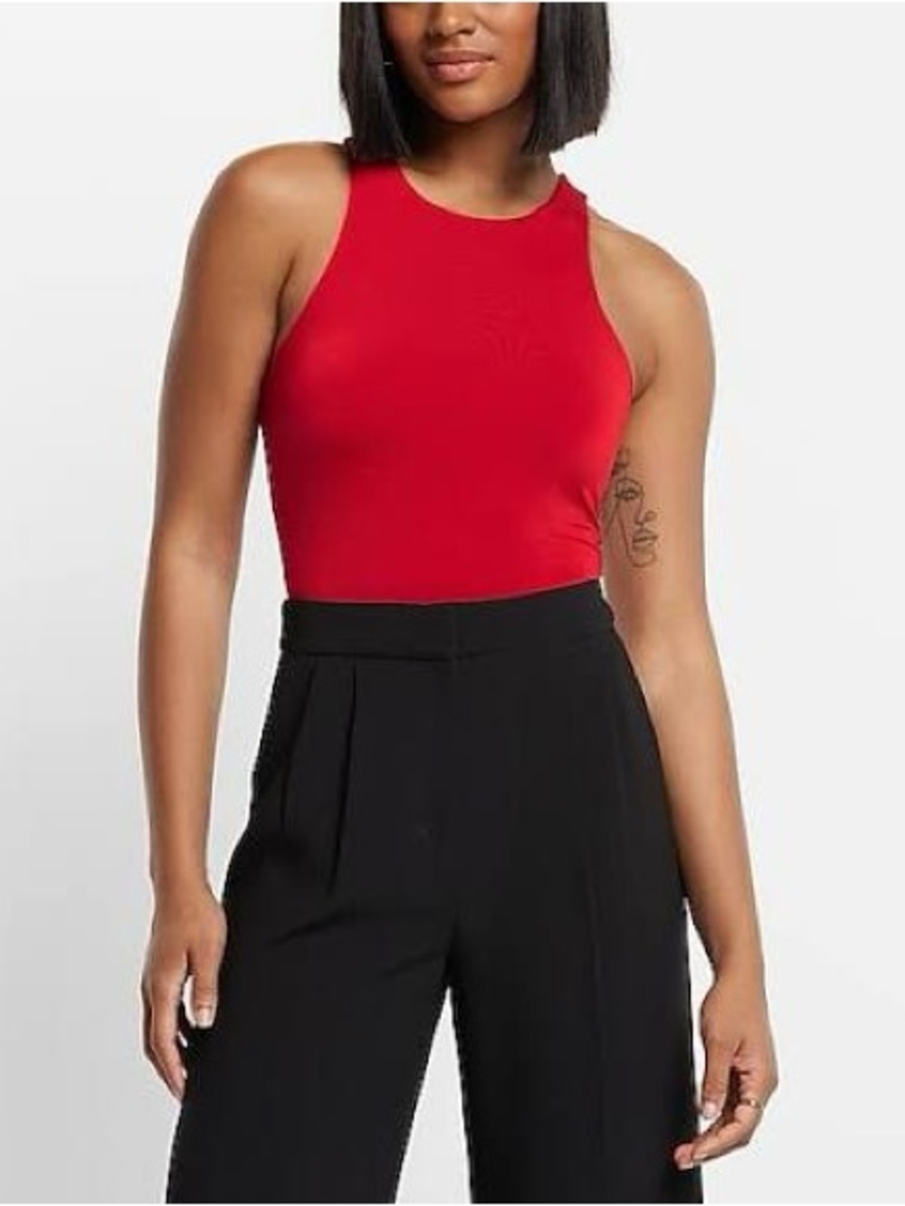 Express Body Contour Sleeveless Thong Bodysuit Bundle of 2 L